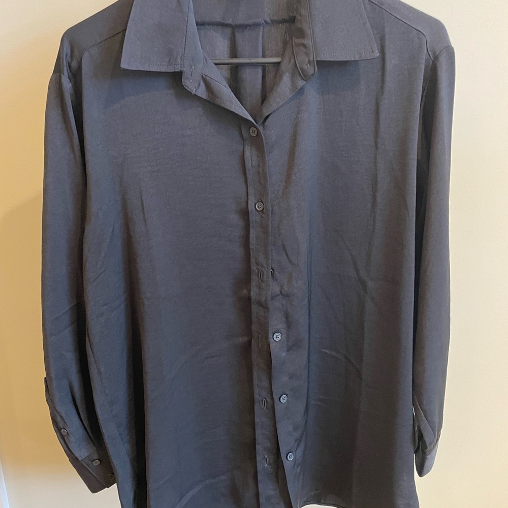 Classic Black Button-Up Shirt